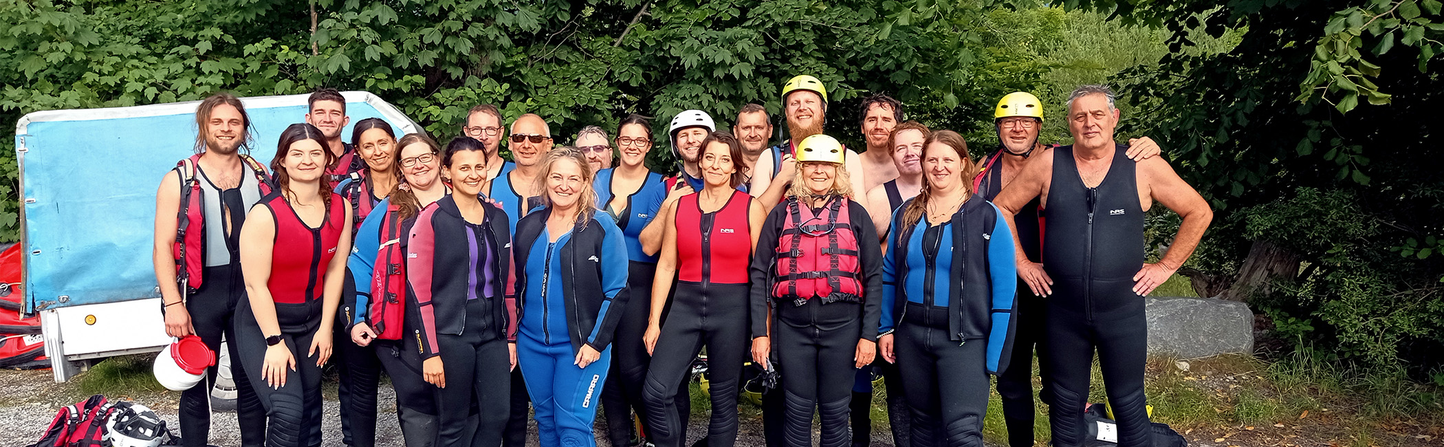 TeamOttitsch nach der Floß-Testfahrt